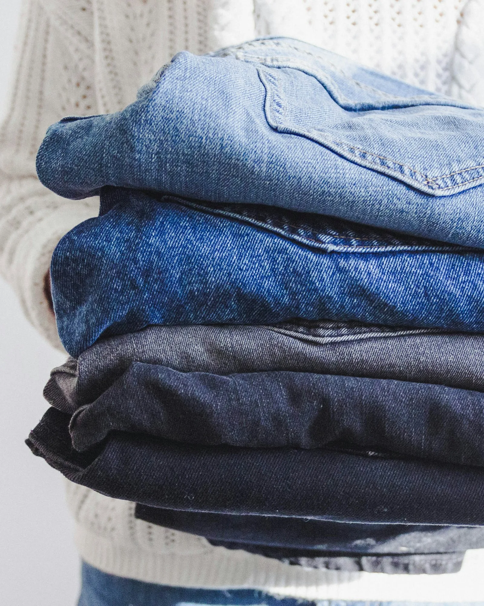 Pila de jeans
